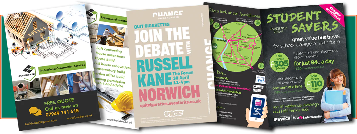Flyers & Leaflets | Minuteman Press Norwich